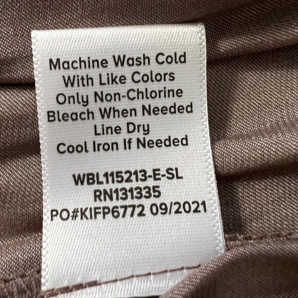 Evereve Allison Joy Womens Piper One Shoulder Blouse Mocha Brown Satin size M - Picture 12 of 14